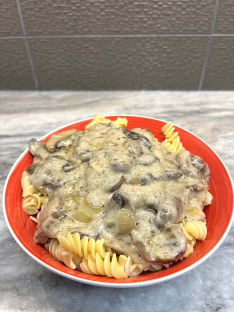 mushroom sauce with pasta