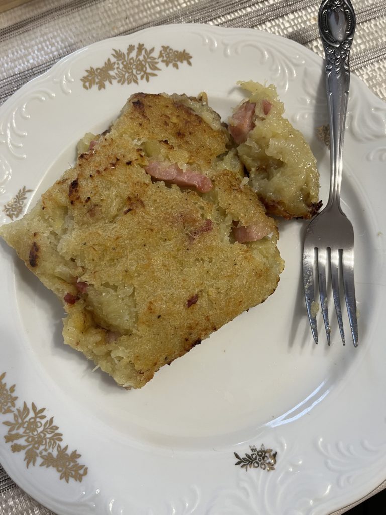 Polish Potato casserole Kartoflak