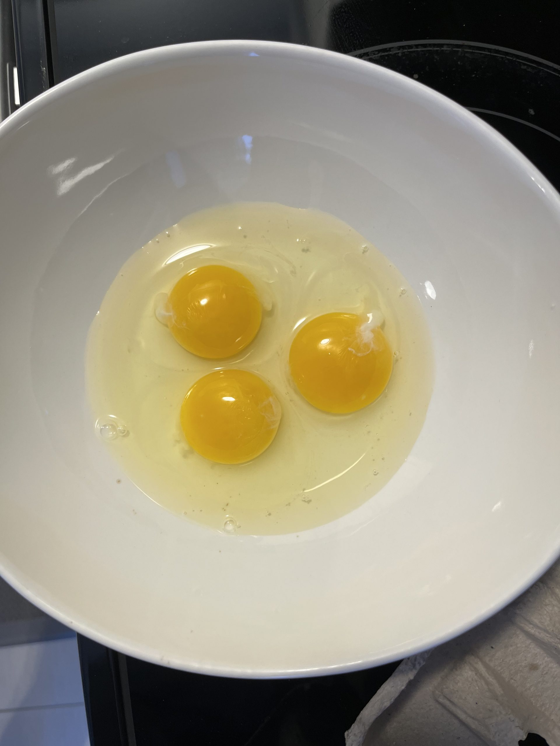 cracked eggs