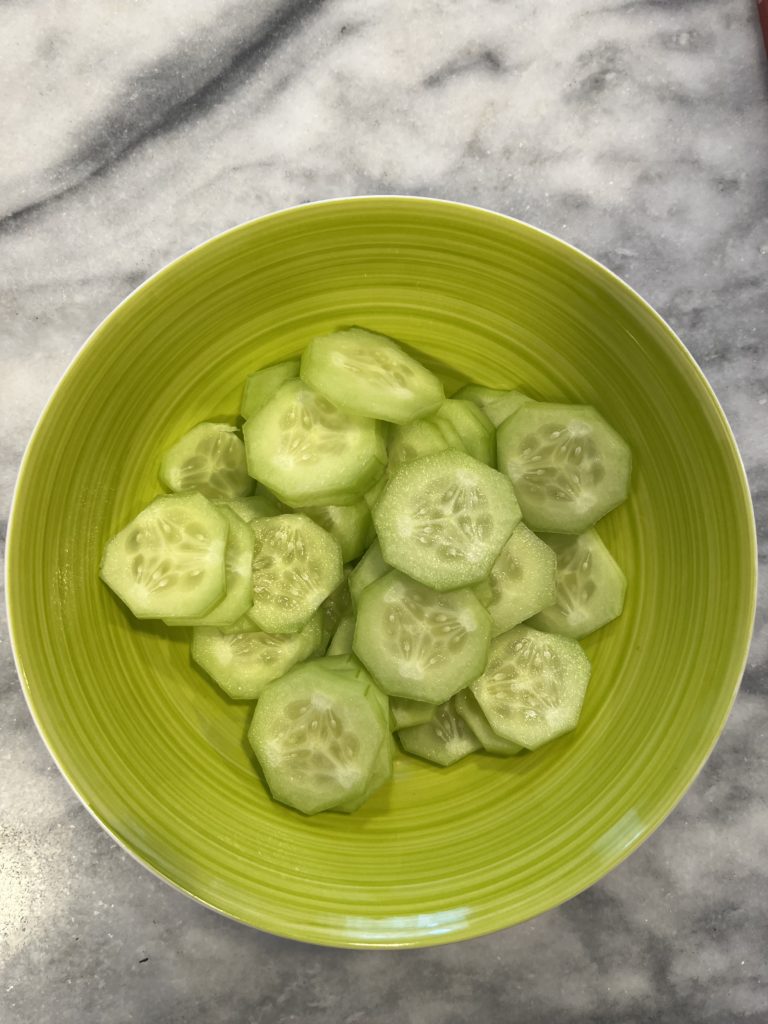 Polish cucumber salad