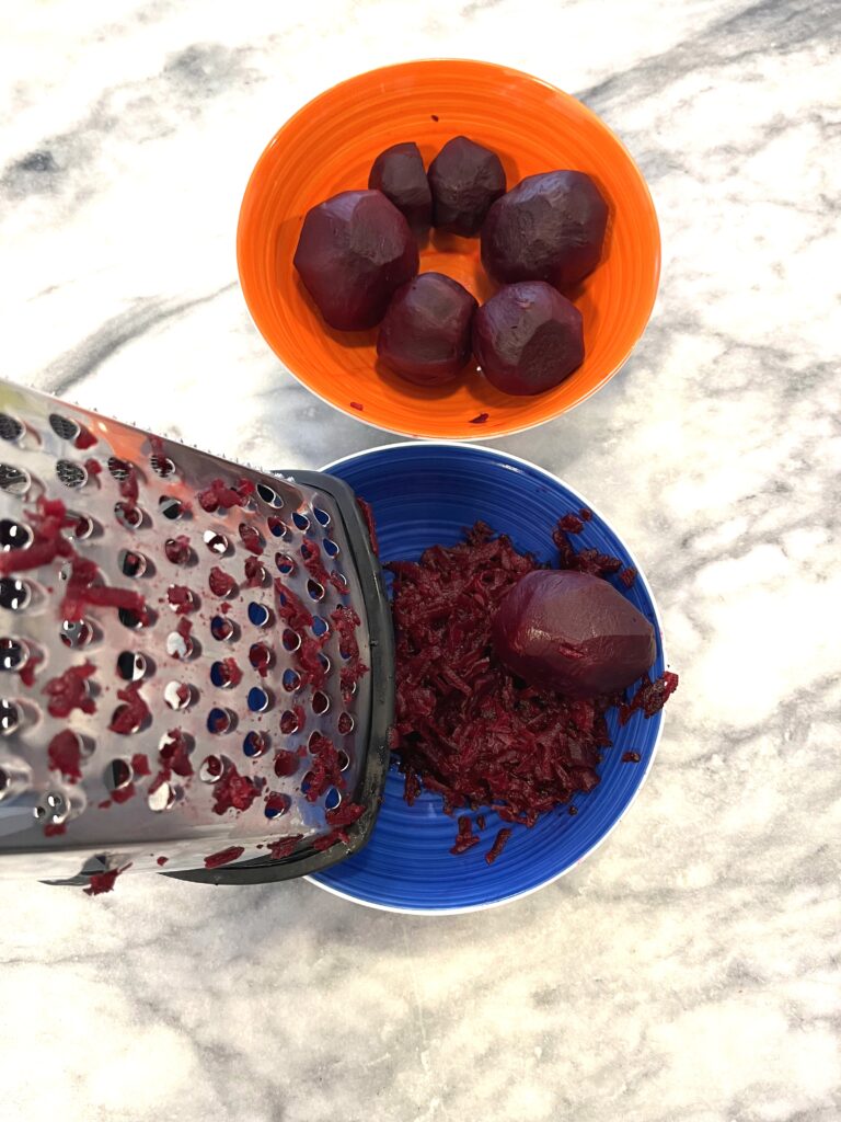 Grated beets