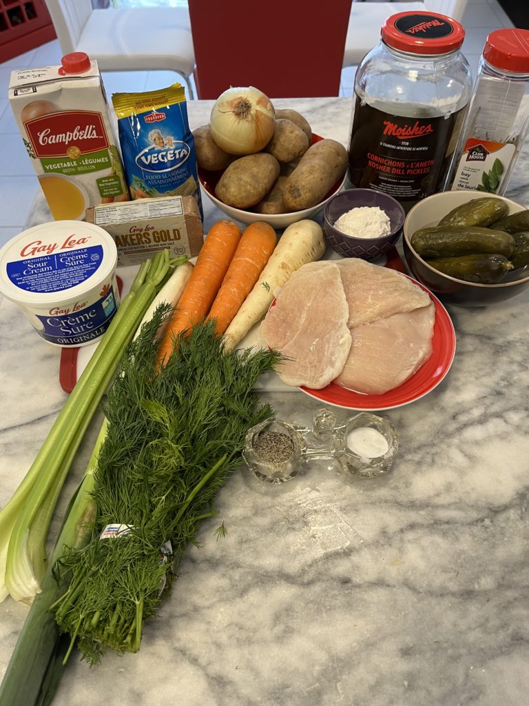 Polish Dill Pickle Soup Ingredients