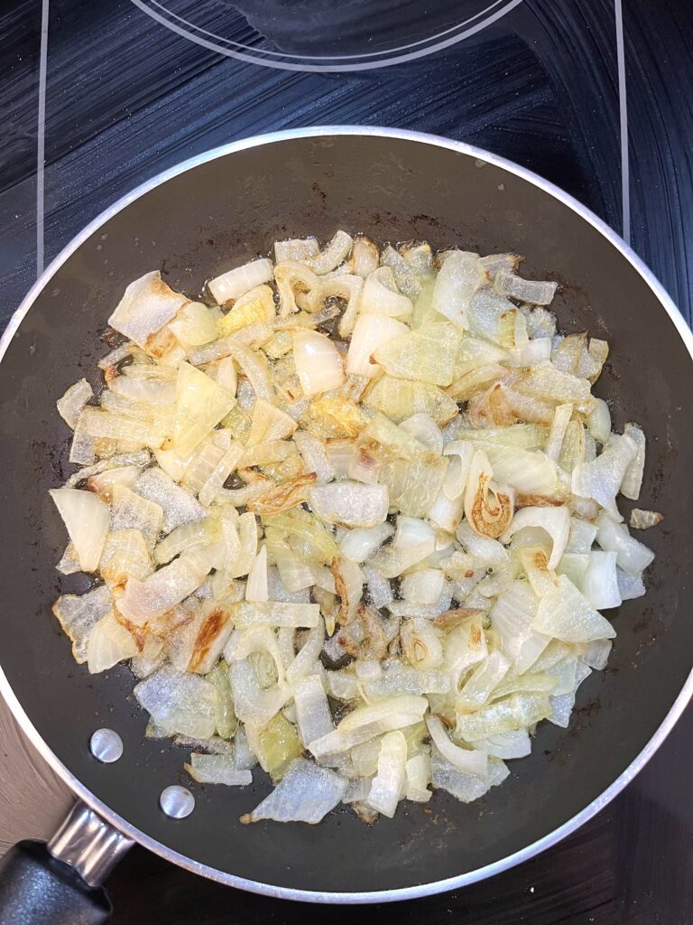 onions for Polish Dill Pickle Soup