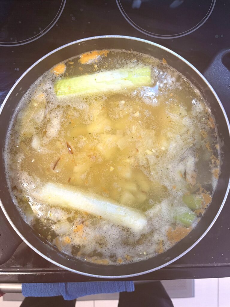 broth for Polish Dill Pickle Soup