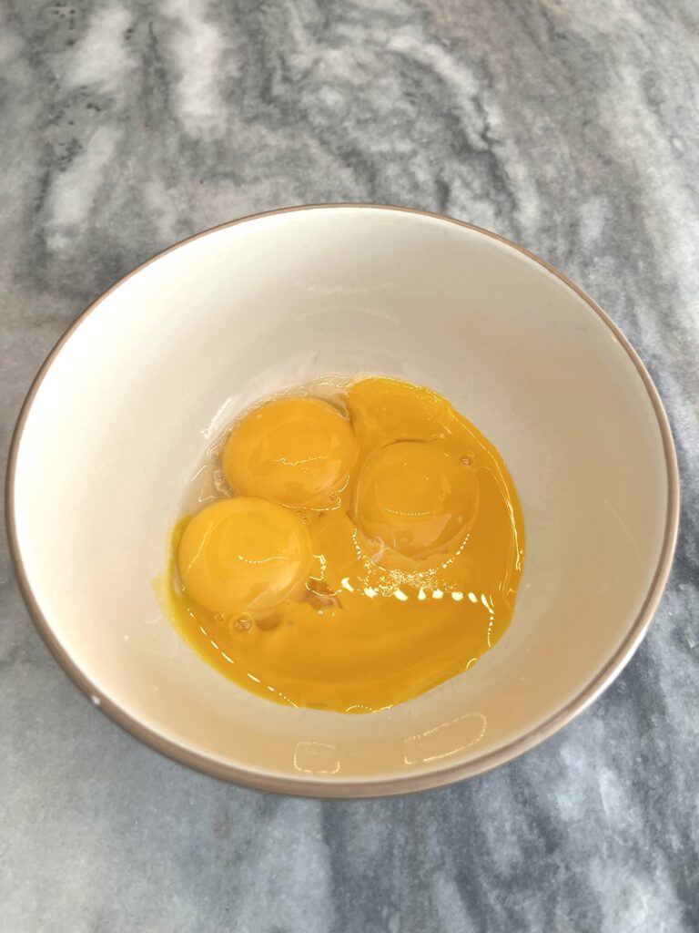 yolks for Polish chocolate cake