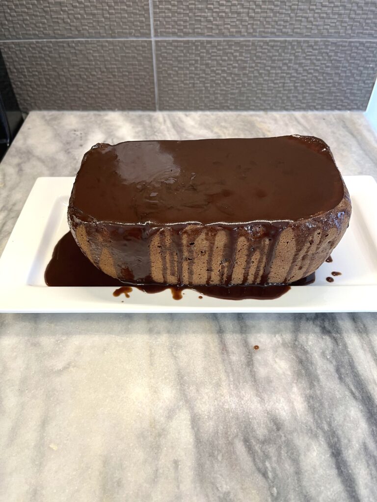 Polish chocolate cake covered with chocolate