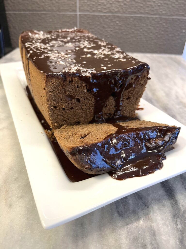 sliced Polish chocolate cake