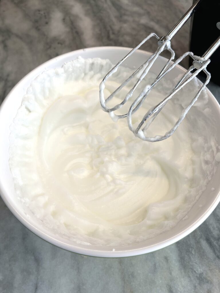 mixed whites for Polish chocolate cake