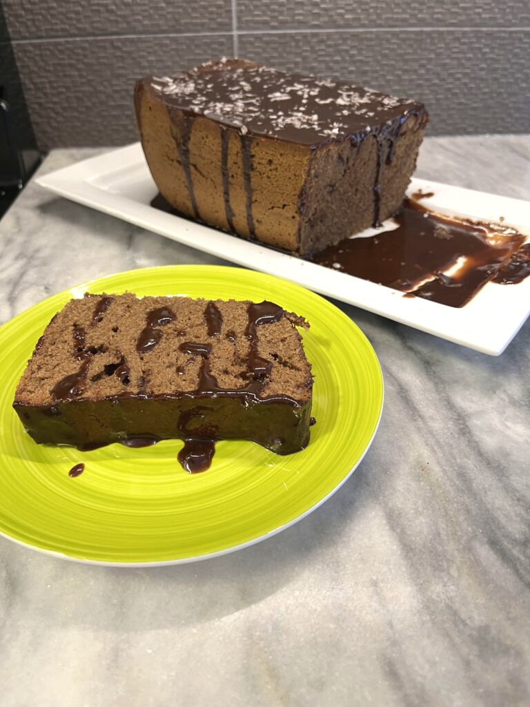 Polish chocolate cake ready to serve