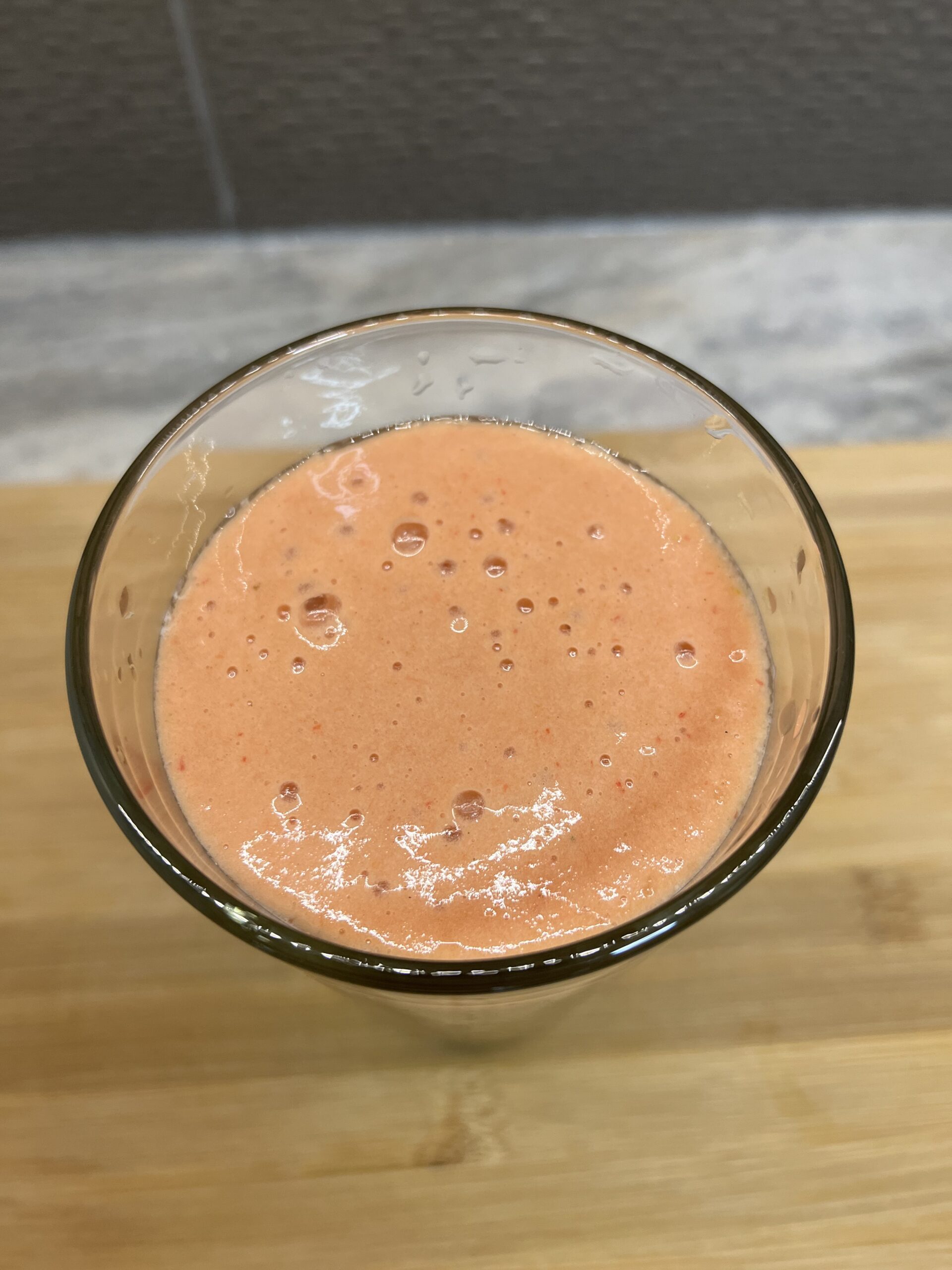 Natural Super Viagra Smoothie in the glass from top