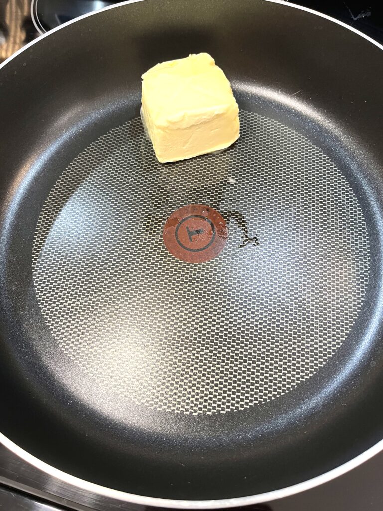 melting butter for Spring Cabbage aka Młoda Kapusta