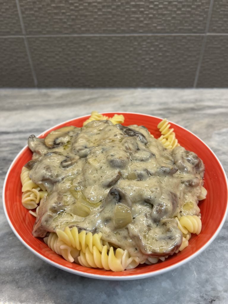 mushroom sauce with pasta