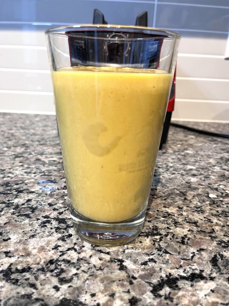 fat burner smoothie in the glass