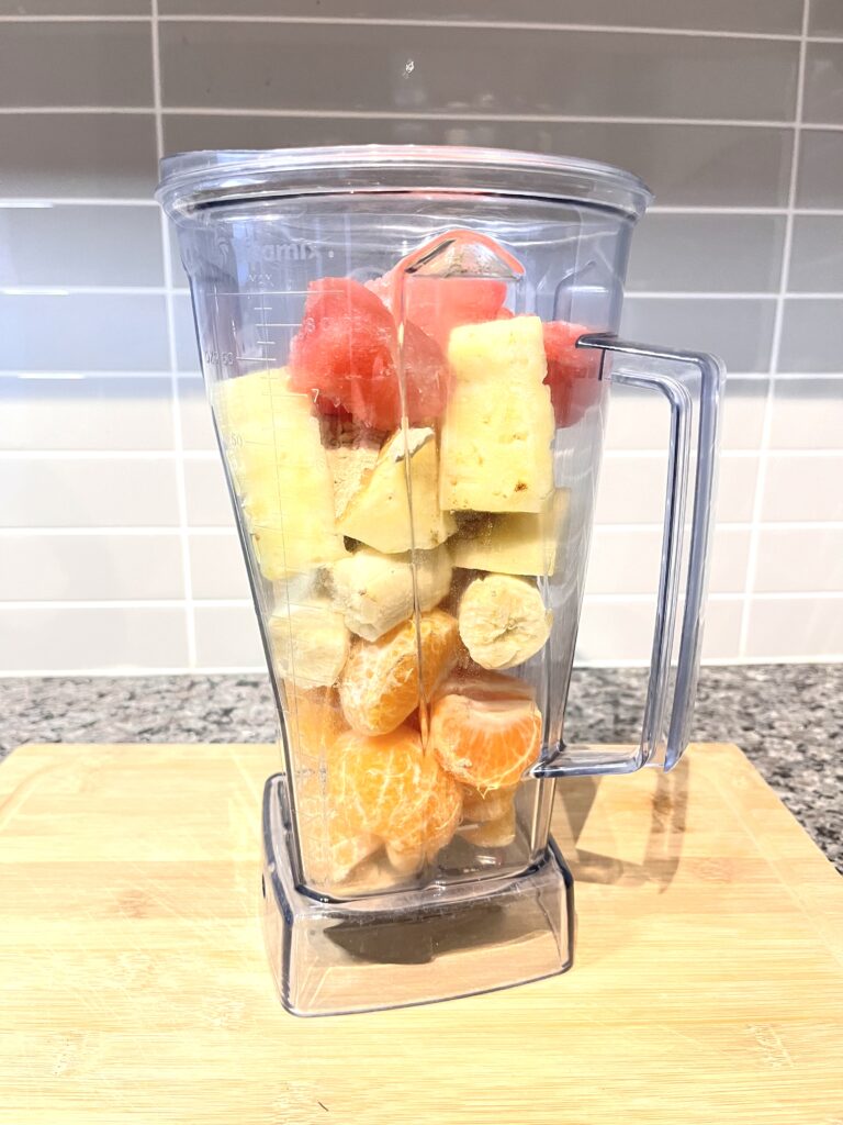 chopped fruits for Blue Pill Natural Viagra Smoothie