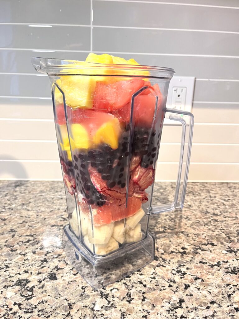 chopped fruits for Stamina Supreme Smoothie