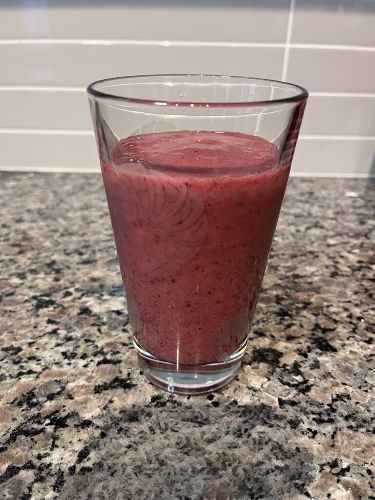 All-Day Charger Natural Viagra Smoothie in the glass