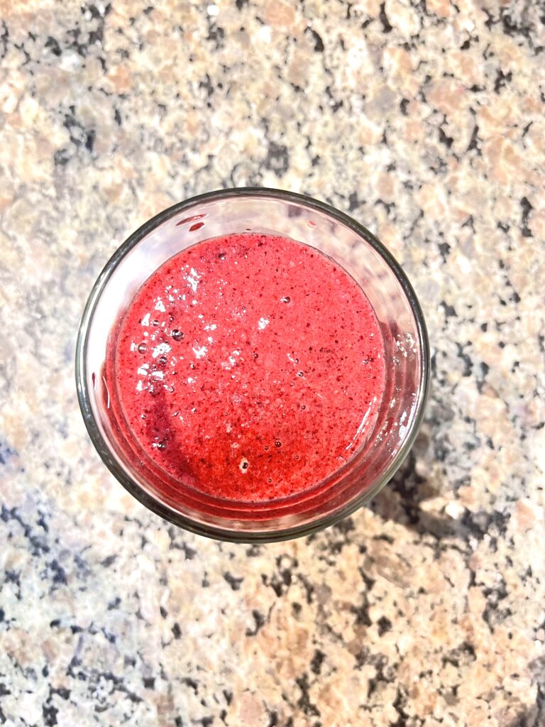 Turbo Boost Natural Viagra Smoothie in the glass