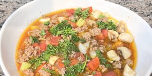 Beef Stew on the plate